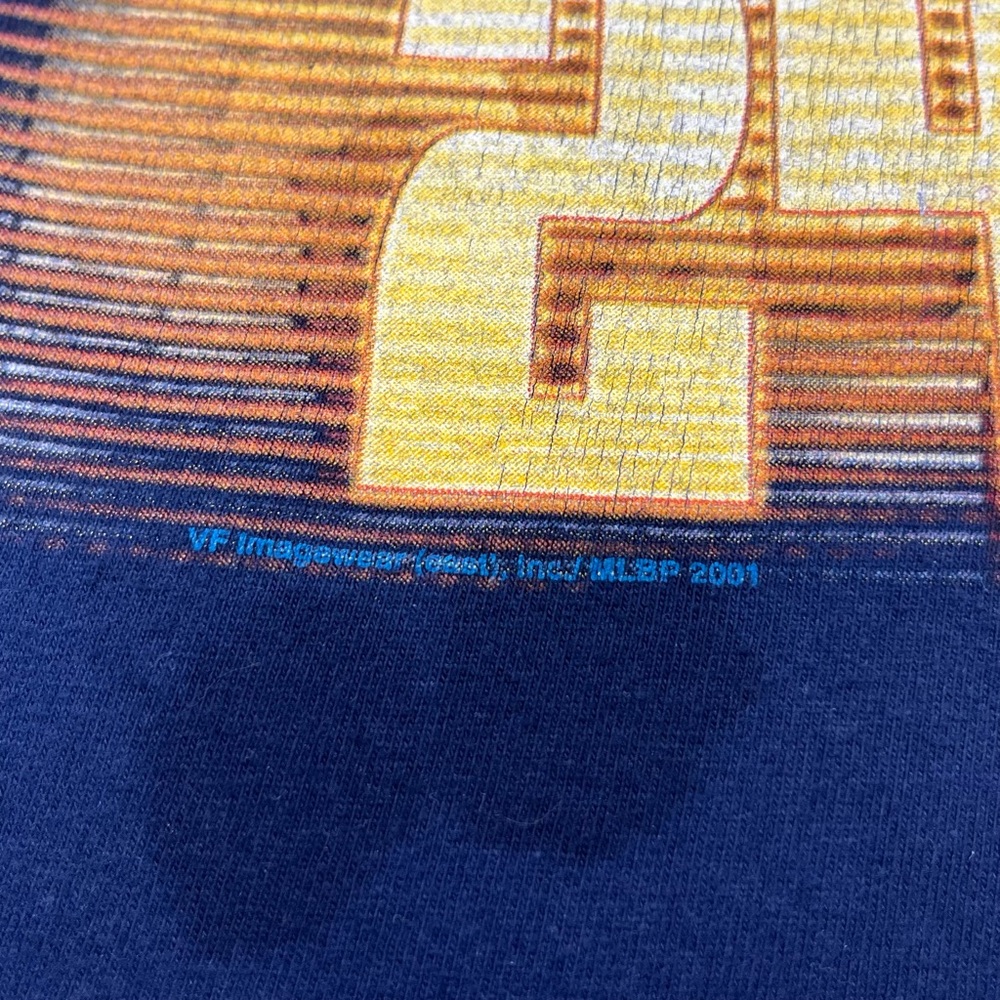 Vtg Boston Red Sox Manny Ramirez Mens T-Shirt Medium Y2K 2001 Dark Blue A6 - Picture 4 of 9